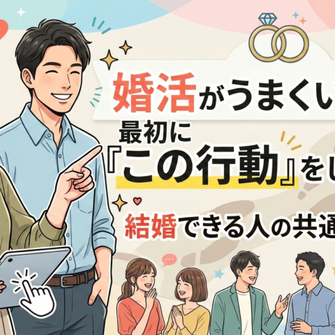 婚活がうまくいく人は最初に「この行動」をしています｜結婚できる人の共通点とは？