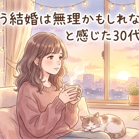 「もう結婚は無理かもしれない」と感じた30代へ✨
