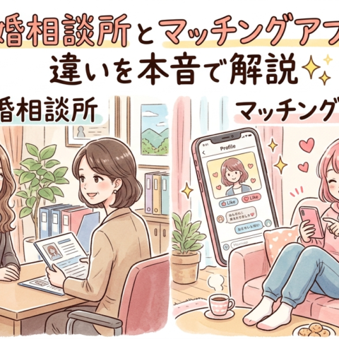 結婚相談所とマッチングアプリの違いを本音で解説✨