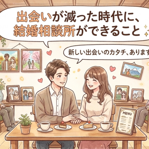 出会いが減った時代に、結婚相談所ができること✨