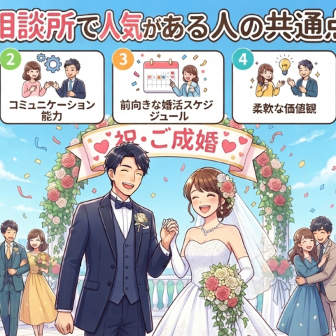 結婚相談所で人気がある人の共通点5選✨