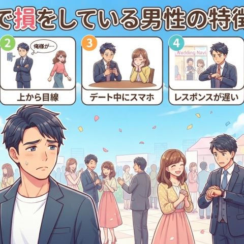 婚活で損をしている男性の特徴5選✨