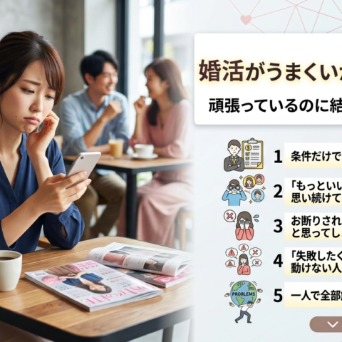 婚活がうまくいかない人5選｜頑張っているのに結果が出ない理由